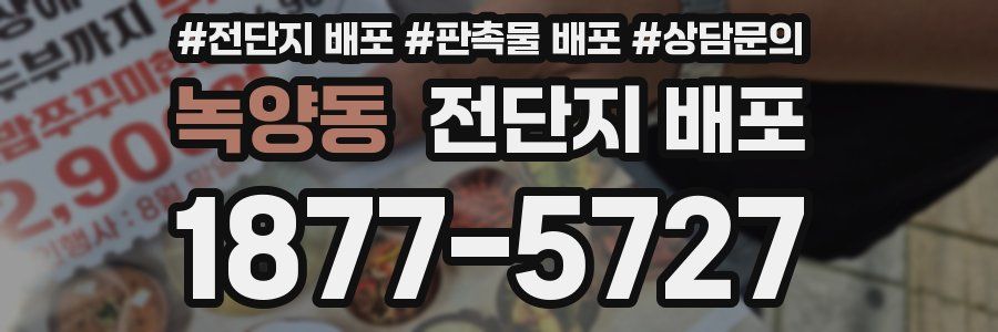 녹양동 전단지 배포