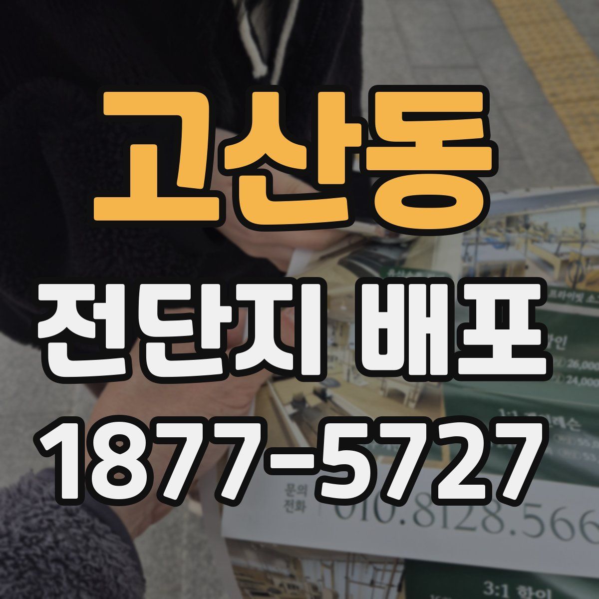 고산동 전단지 배포