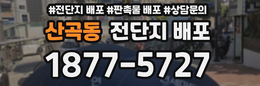산곡동 전단지 배포
