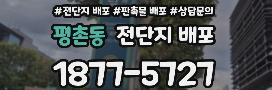 평촌동 전단지 배포