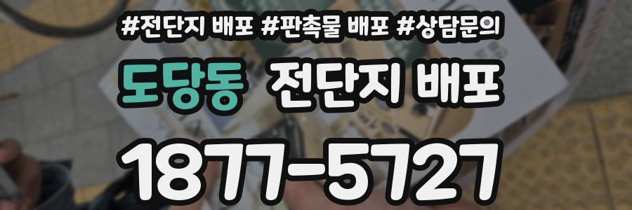 도당동 전단지 배포
