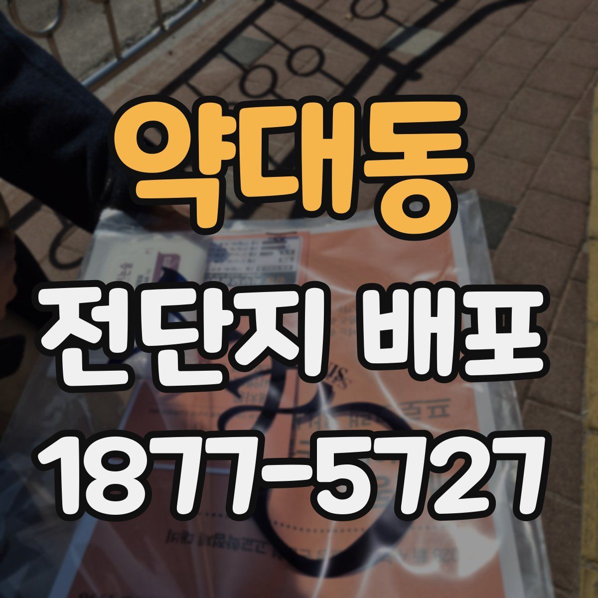 약대동 전단지 배포