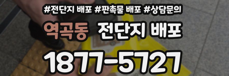 역곡동 전단지 배포