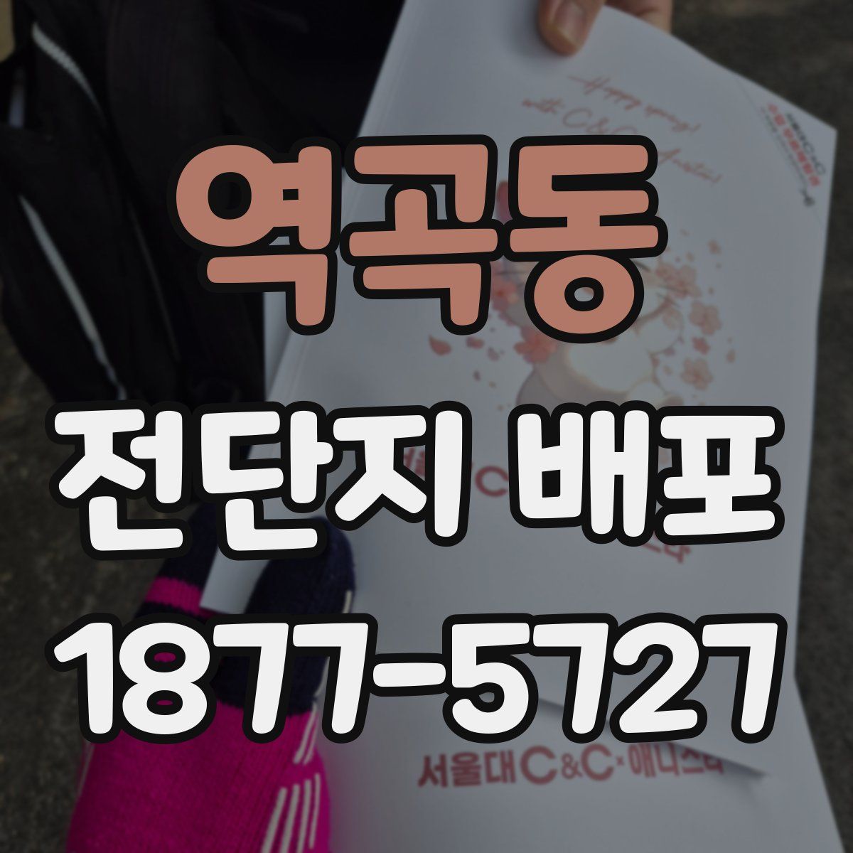 역곡동 전단지 배포