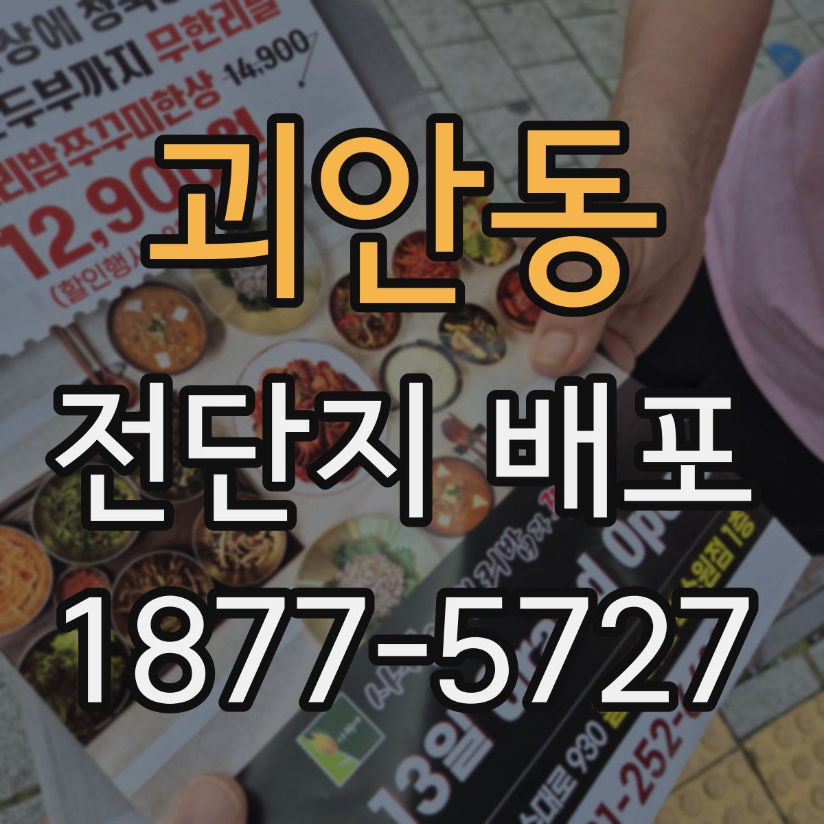 괴안동 전단지 배포