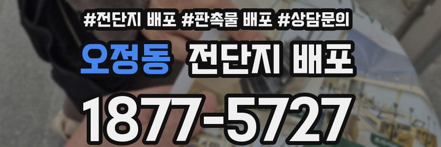 오정동 전단지 배포