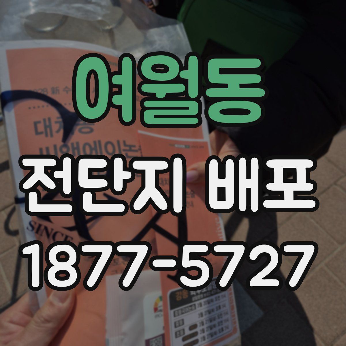 여월동 전단지 배포