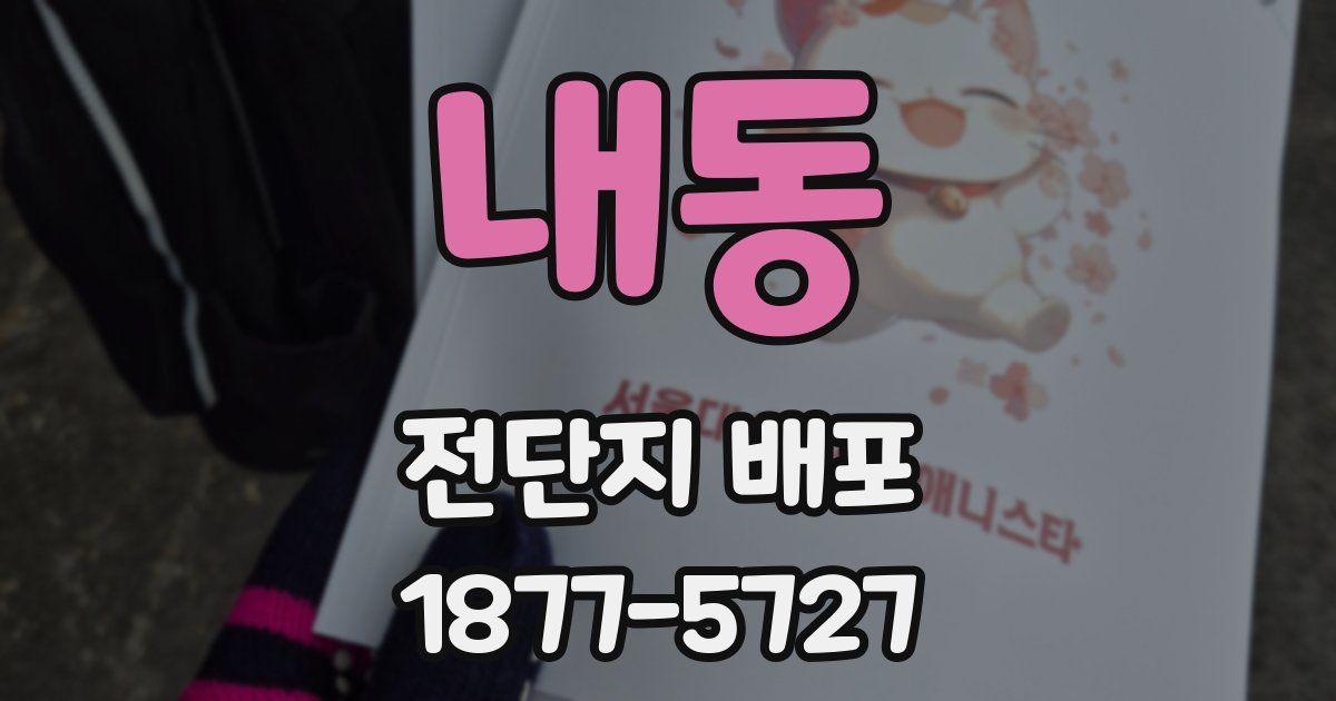 내동 전단지 배포