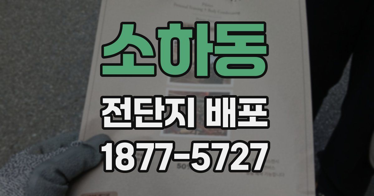 소하동 전단지 배포