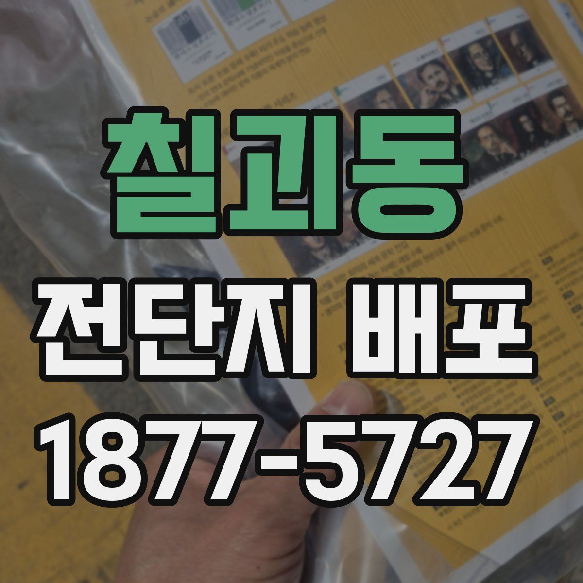 칠괴동 전단지 배포