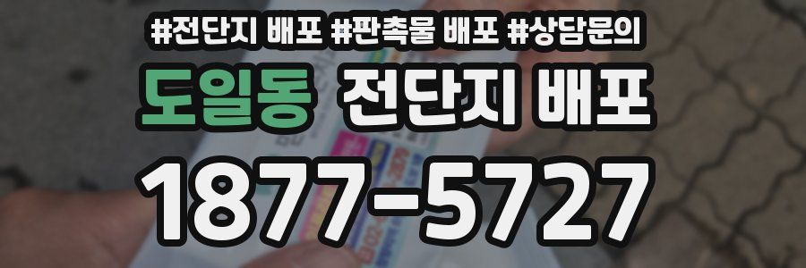 도일동 전단지 배포