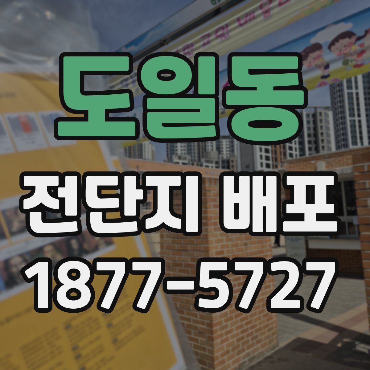 도일동 전단지 배포