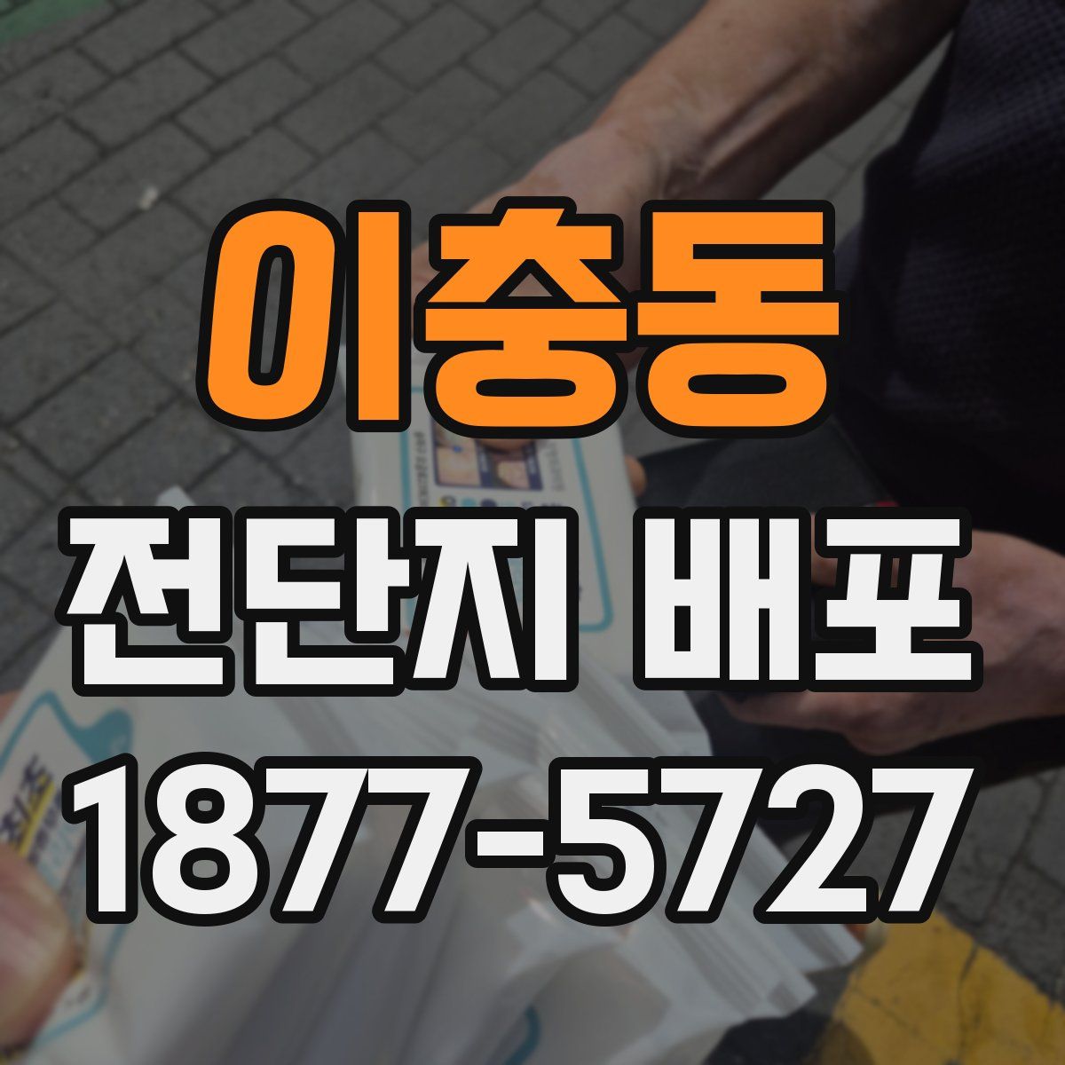 이충동 전단지 배포