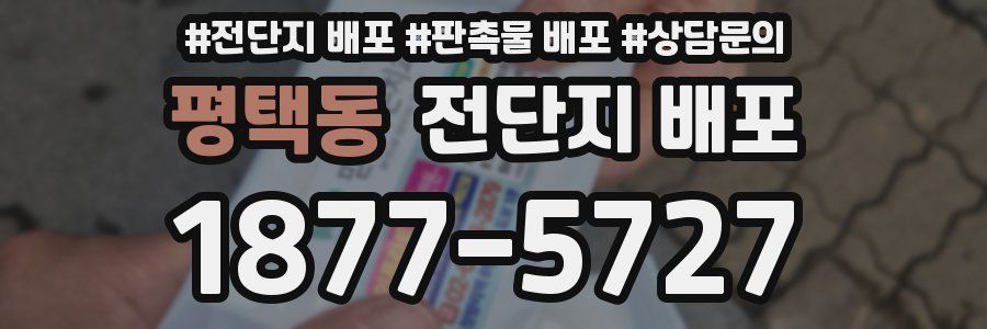 평택동 전단지 배포