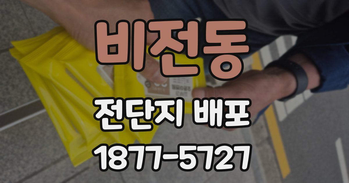 비전동 전단지 배포