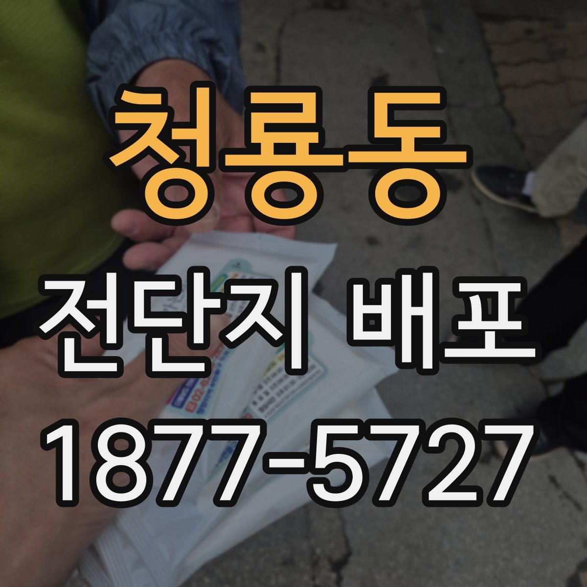 청룡동 전단지 배포