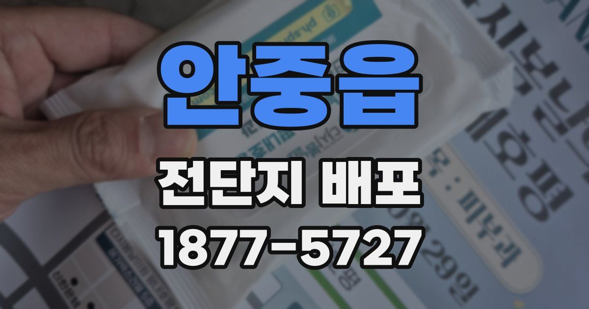 안중읍 전단지 배포