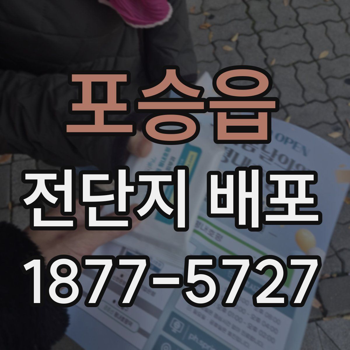 포승읍 전단지 배포