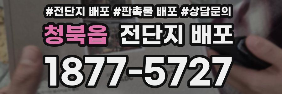 청북읍 전단지 배포