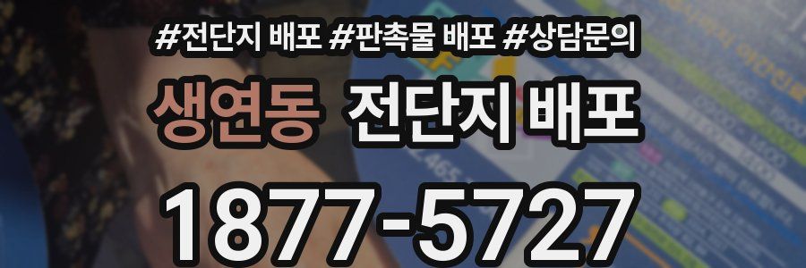 생연동 전단지 배포
