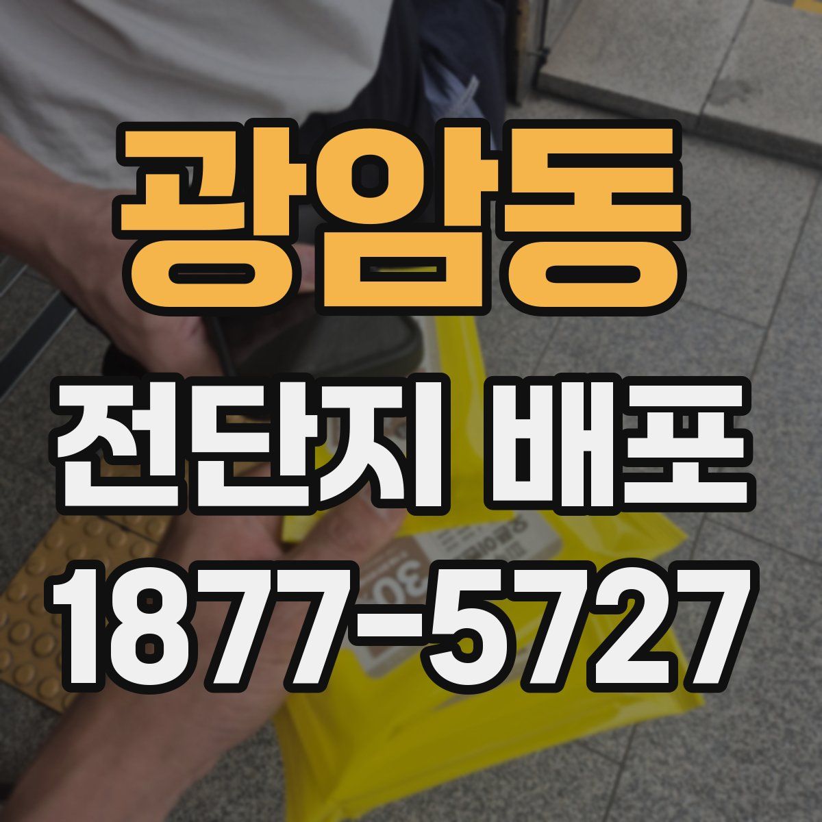 광암동 전단지 배포