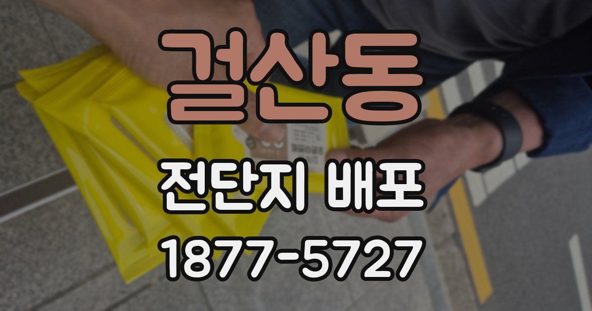 걸산동 전단지 배포