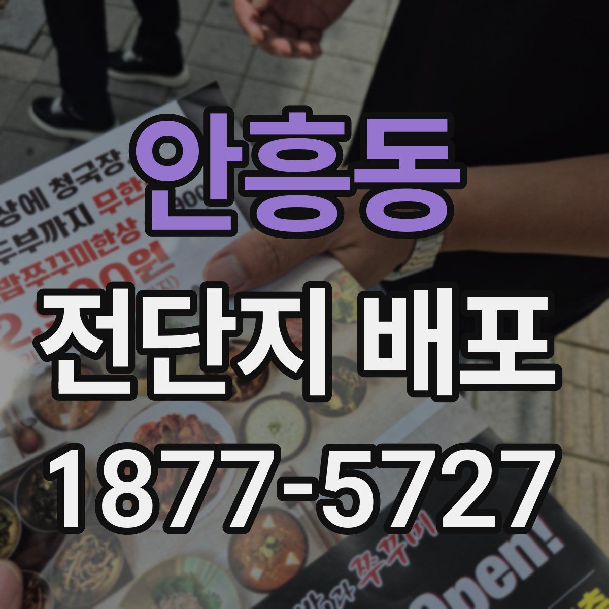 안흥동 전단지 배포