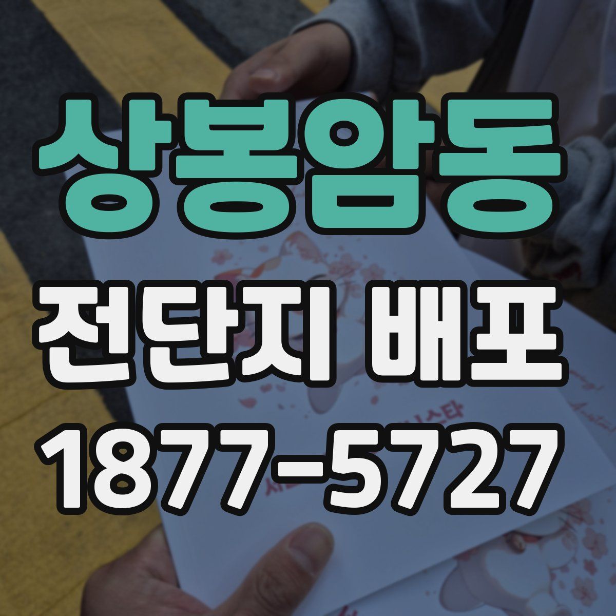 상봉암동 전단지 배포