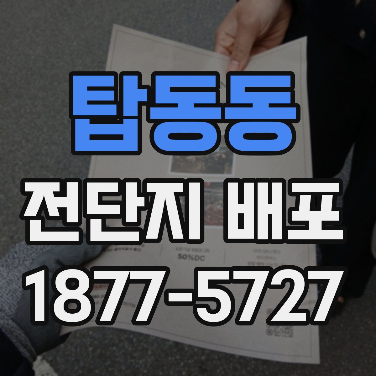 탑동동 전단지 배포