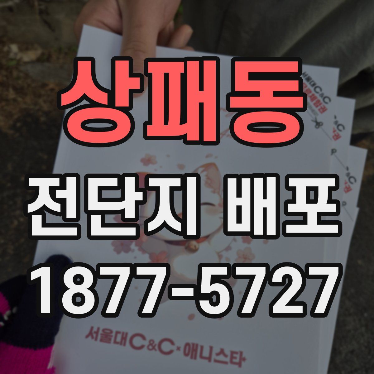 상패동 전단지 배포
