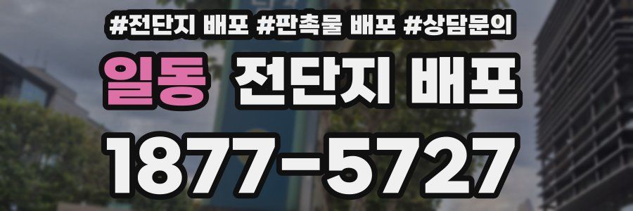 일동 전단지 배포
