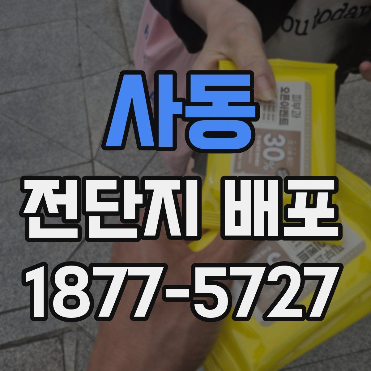 사동 전단지 배포