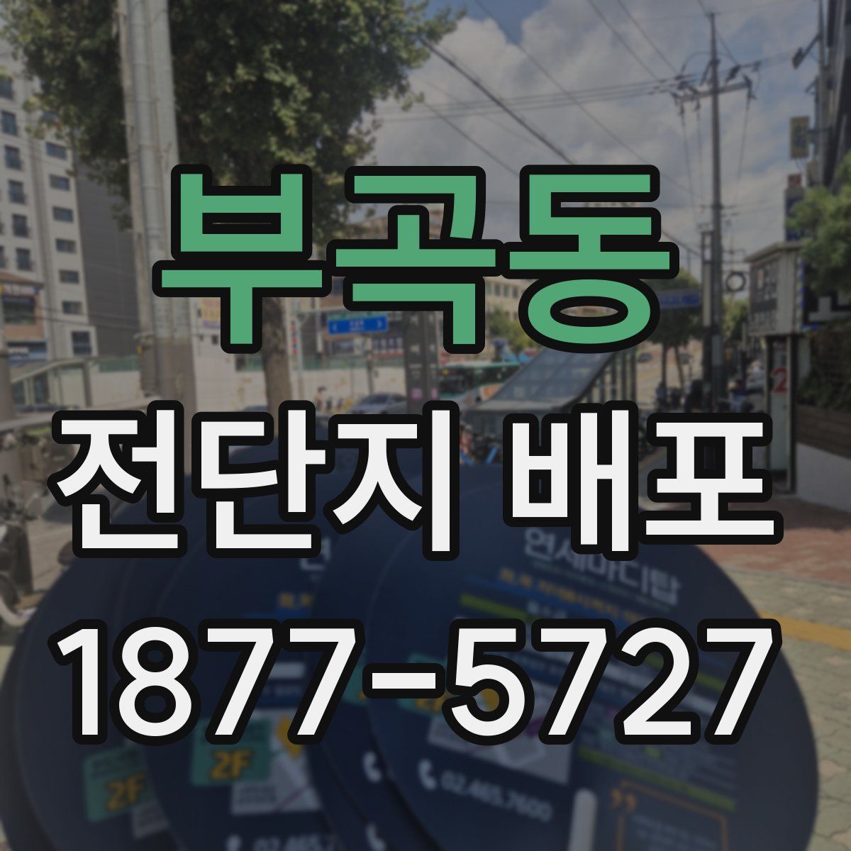 부곡동 전단지 배포