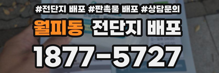 월피동 전단지 배포