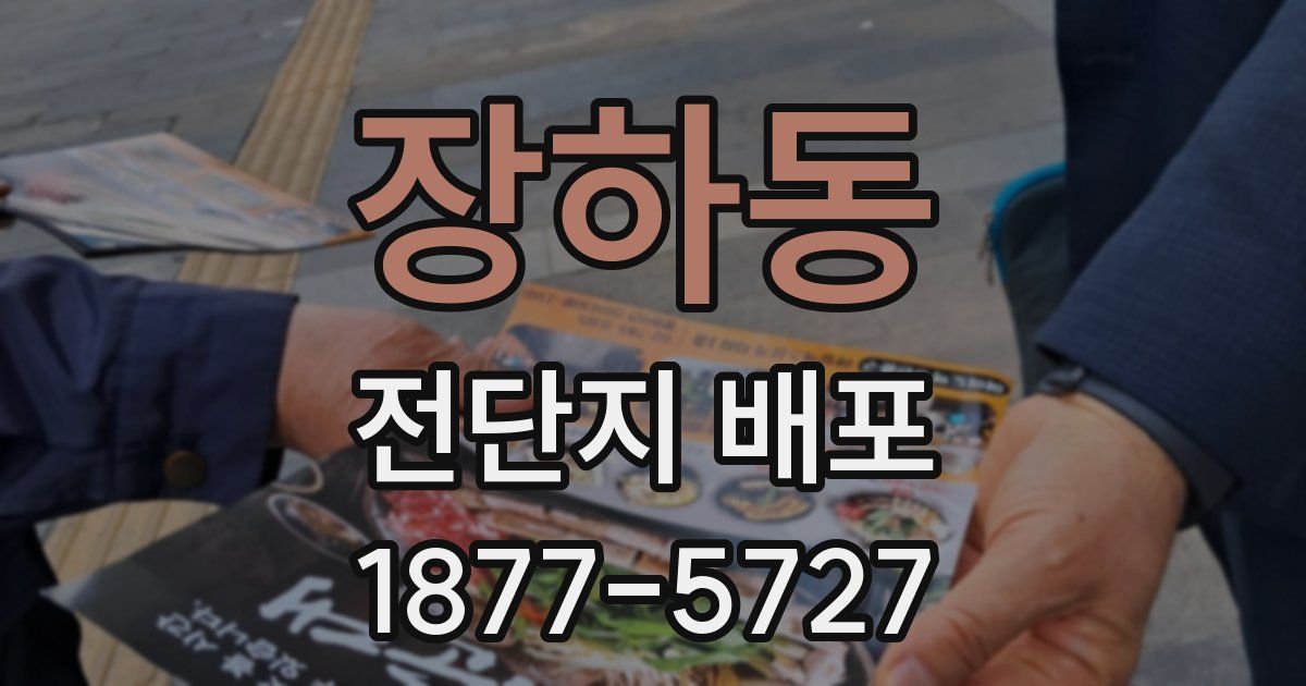 장하동 전단지 배포