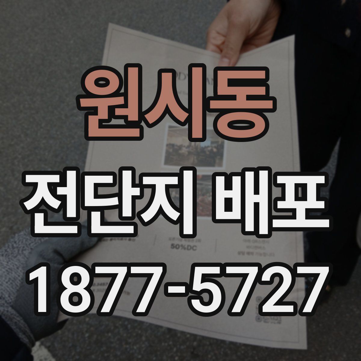 원시동 전단지 배포