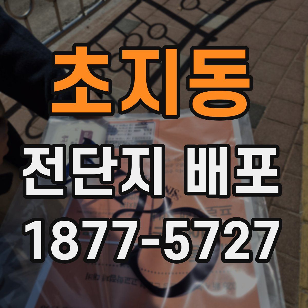 초지동 전단지 배포