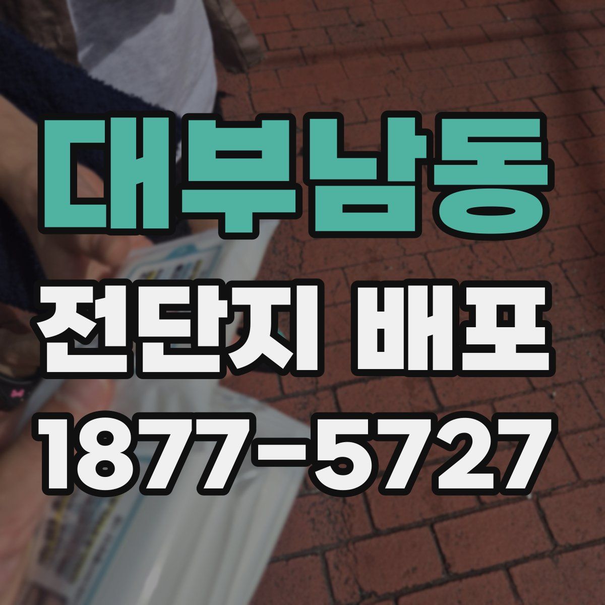대부남동 전단지 배포