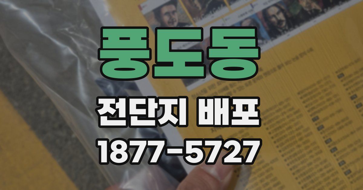 풍도동 전단지 배포