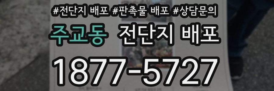 주교동 전단지 배포