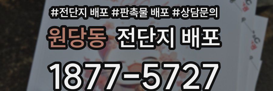 원당동 전단지 배포