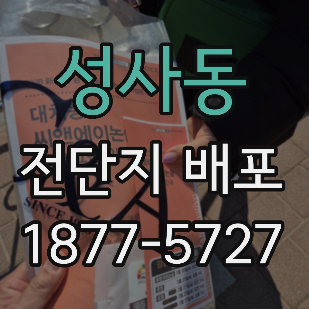 성사동 전단지 배포