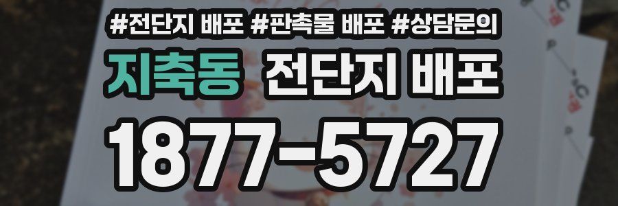지축동 전단지 배포