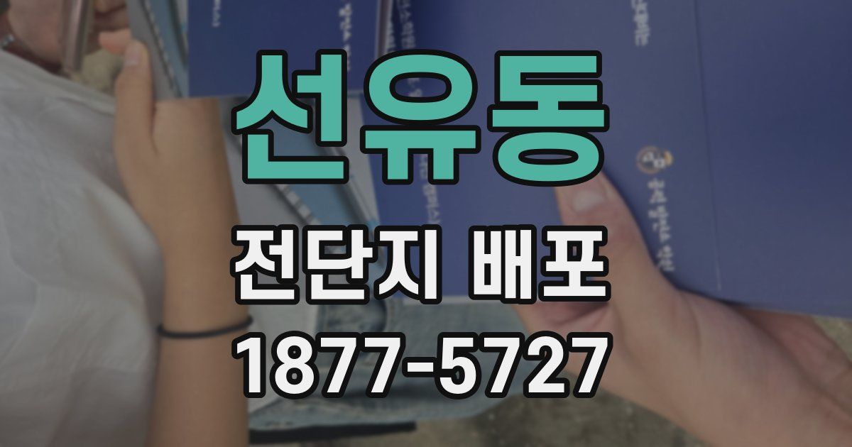선유동 전단지 배포
