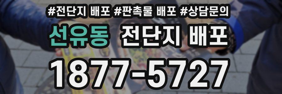 선유동 전단지 배포