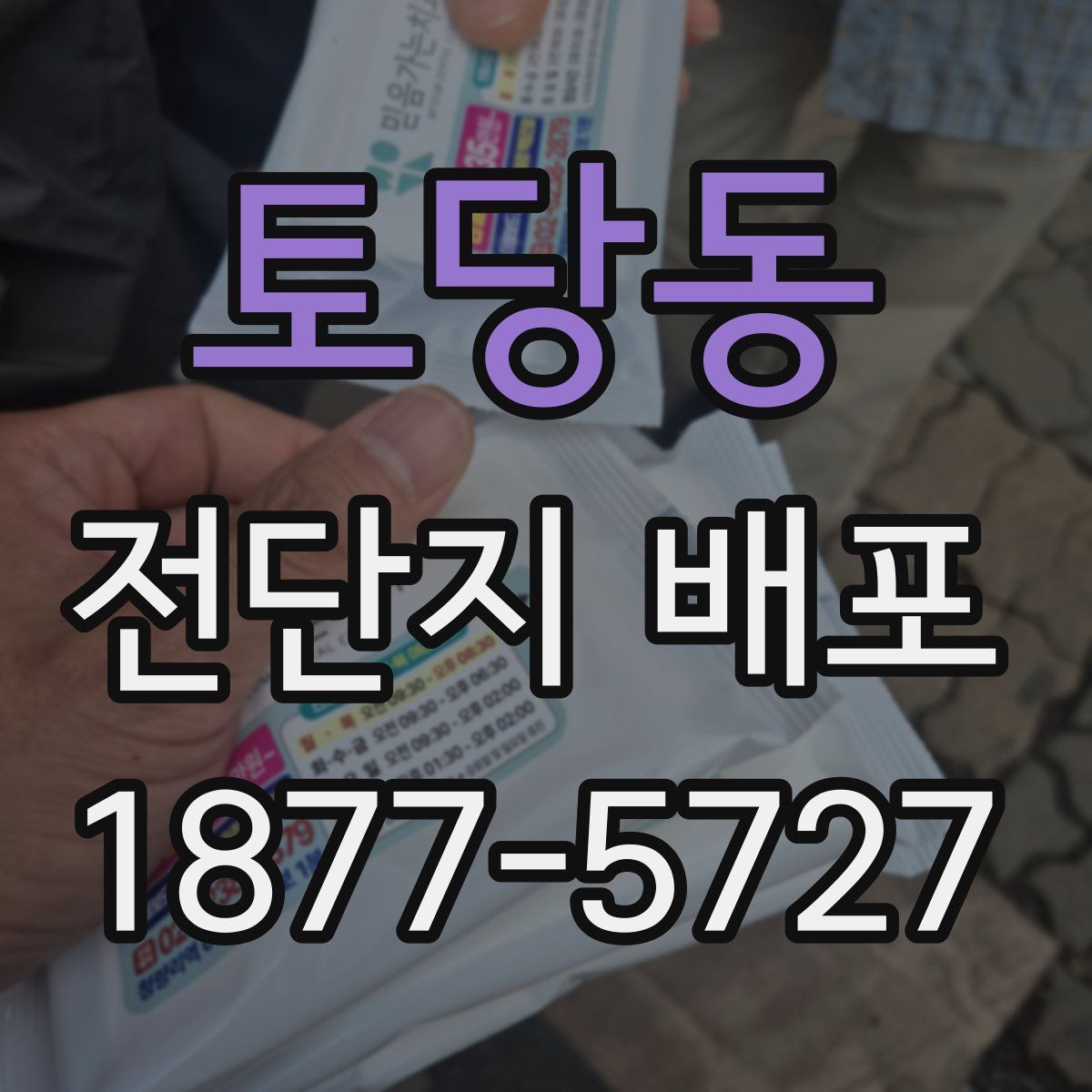 토당동 전단지 배포