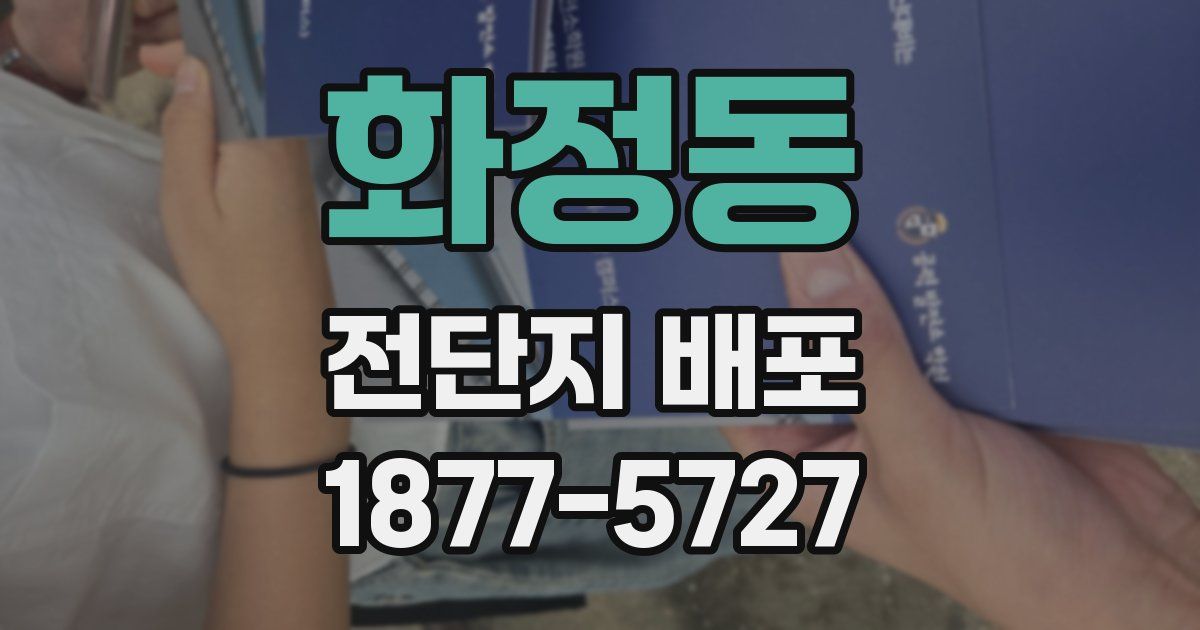 화정동 전단지 배포