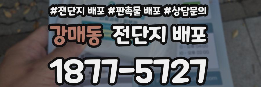 강매동 전단지 배포