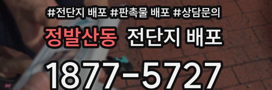 정발산동 전단지 배포