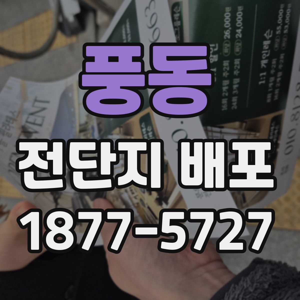 풍동 전단지 배포